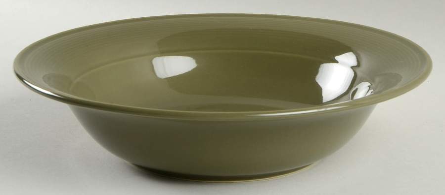 Solid Color Khaki 9" Round Vegetable Bowl by Nancy Calhoun-1