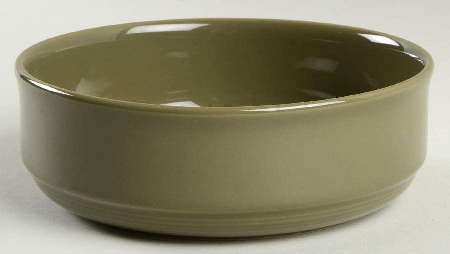 Solid Color Khaki Coupe Cereal Bowl by Nancy Calhoun-1