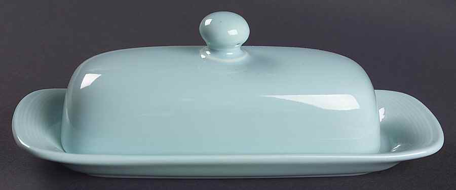 Solid Color Light Aqua 1/4 Lb Covered Butter by Nancy Calhoun-1