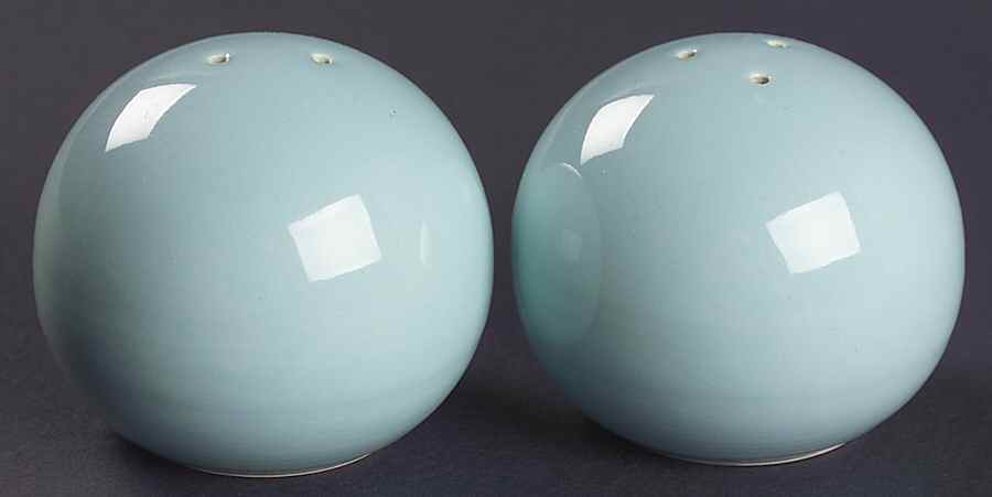 Solid Color Light Aqua Salt & Pepper Set by Nancy Calhoun-1