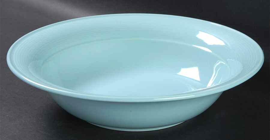 Solid Color Light Aqua 9" Round Vegetable Bowl by Nancy Calhoun-1