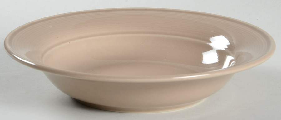Solid Color Light Brown Rim Soup Bowl by Nancy Calhoun-1
