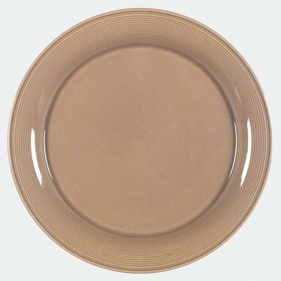 Solid Color Light Brown Dinner Plate by Nancy Calhoun-1