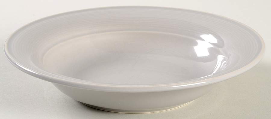 Solid Color Light Grey Rim Soup Bowl by Nancy Calhoun-1