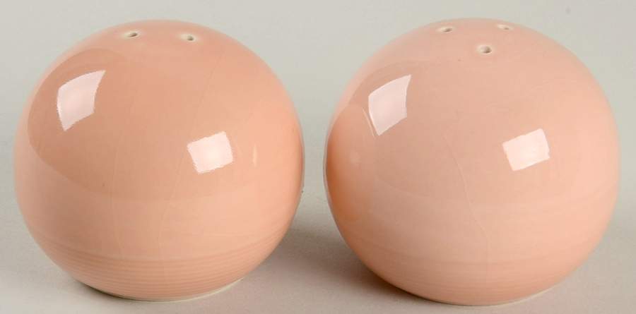 Solid Color Light Peach Salt & Pepper Set by Nancy Calhoun-1
