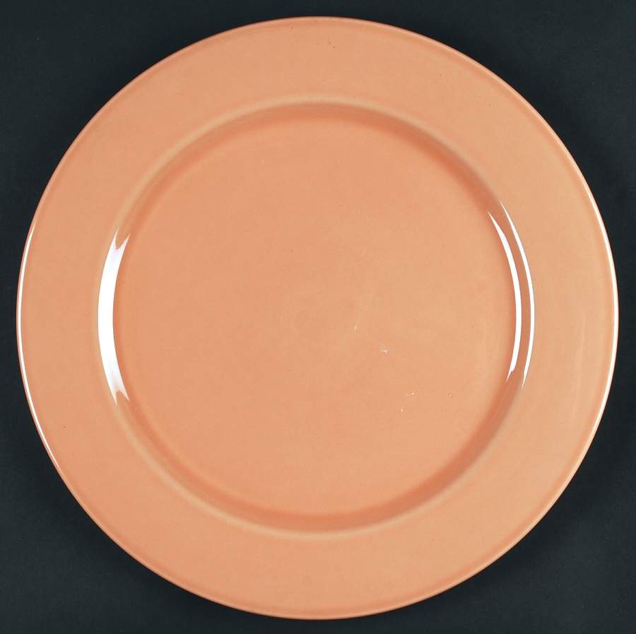 Solid Color Light Peach Service Plate (Charger) by Nancy Calhoun-1