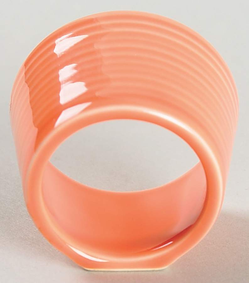 Solid Color Light Peach Napkin Ring by Nancy Calhoun-1