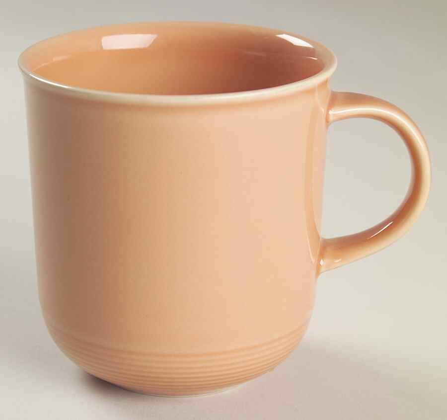 Solid Color Light Peach Mug by Nancy Calhoun-1