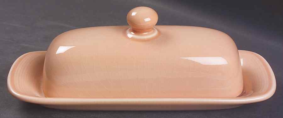 Solid Color Light Peach 1/4 Lb Covered Butter by Nancy Calhoun-1