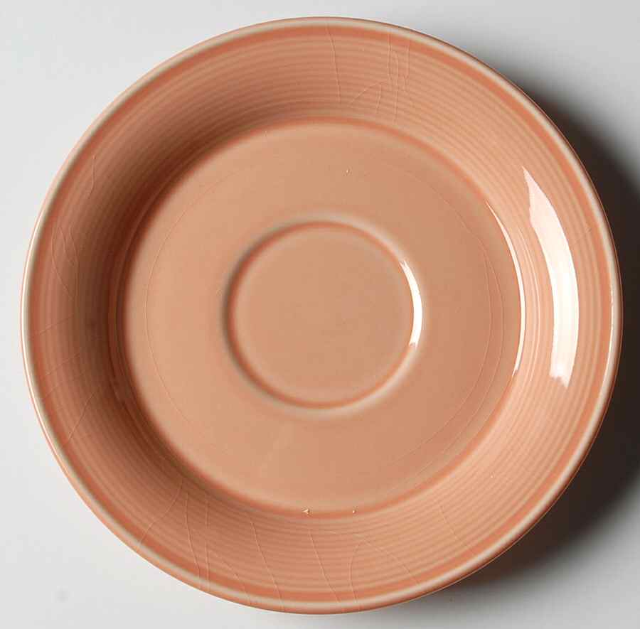 Solid Color Light Peach Saucer by Nancy Calhoun-1