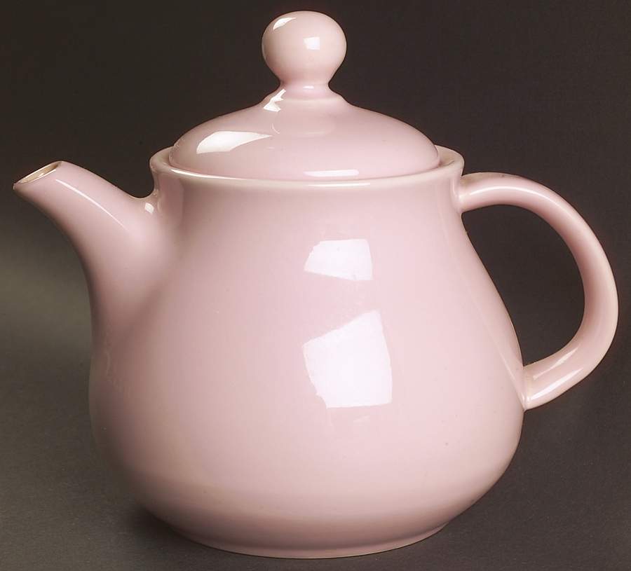 Solid Color Light Rose Teapot & Lid by Nancy Calhoun-1