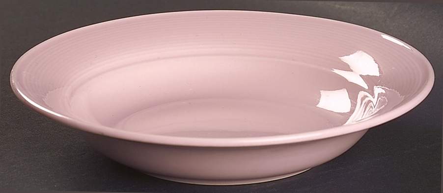 Solid Color Light Rose Rim Soup Bowl by Nancy Calhoun-1