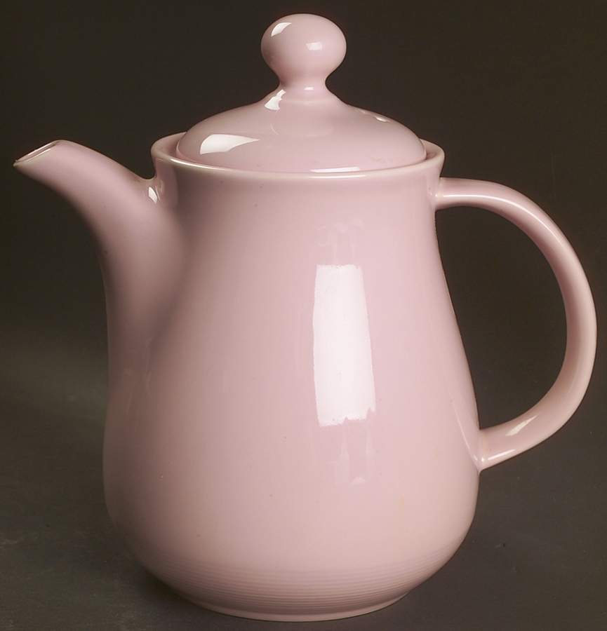 Solid Color Light Rose Coffee Pot & Lid by Nancy Calhoun-1