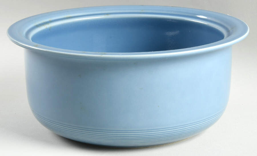 Solid Color Light Blue 2 Qt Round Covered Casserole No Lid by Nancy Calhoun-1