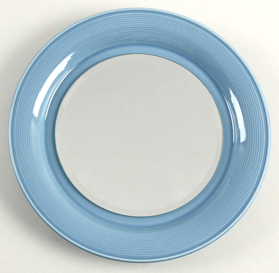 Solid Color Light Blue Mirror-Large (DP) HC by Nancy Calhoun-1