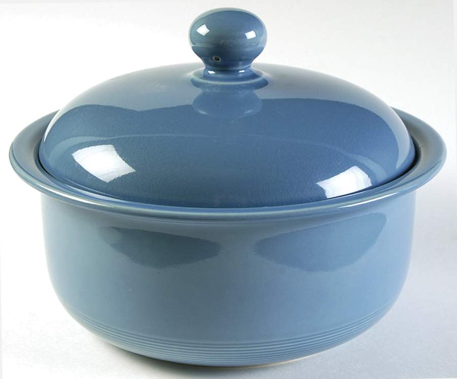 Solid Color Light Blue 2 Qt Round Covered Casserole by Nancy Calhoun-1
