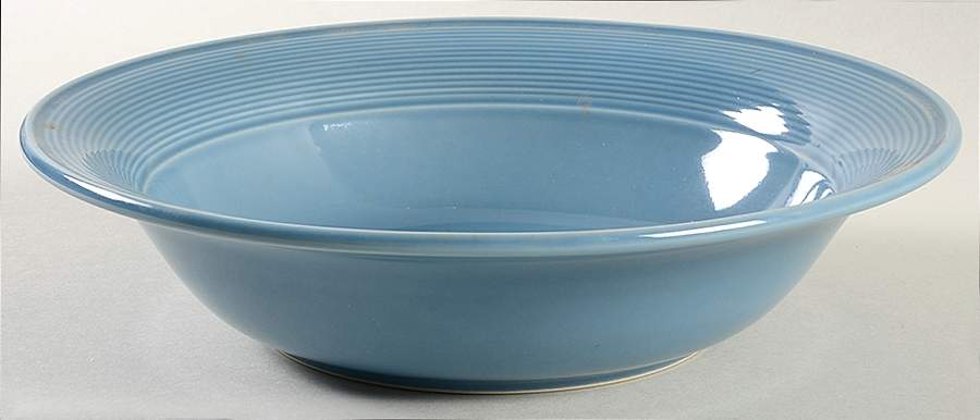 Solid Color Light Blue 9" Round Vegetable Bowl by Nancy Calhoun-1
