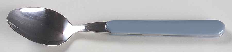 Solid Color Light Blue Place/Oval Soup Spoon by Nancy Calhoun-1