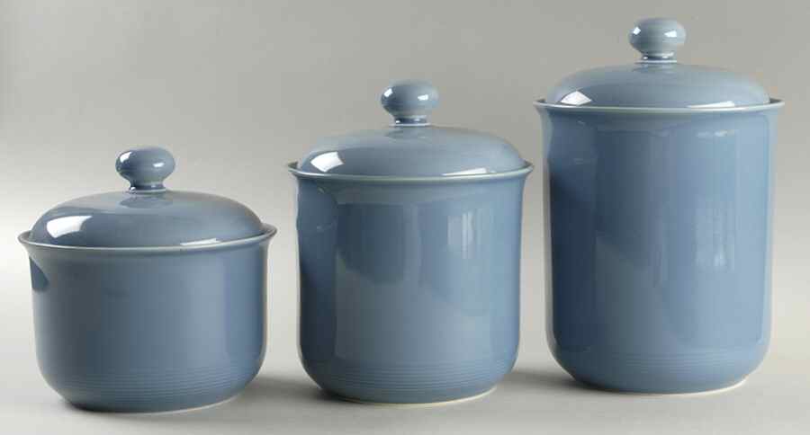Solid Color Light Blue (3 Piece) Canister Set (Box Set) by Nancy Calhoun-1