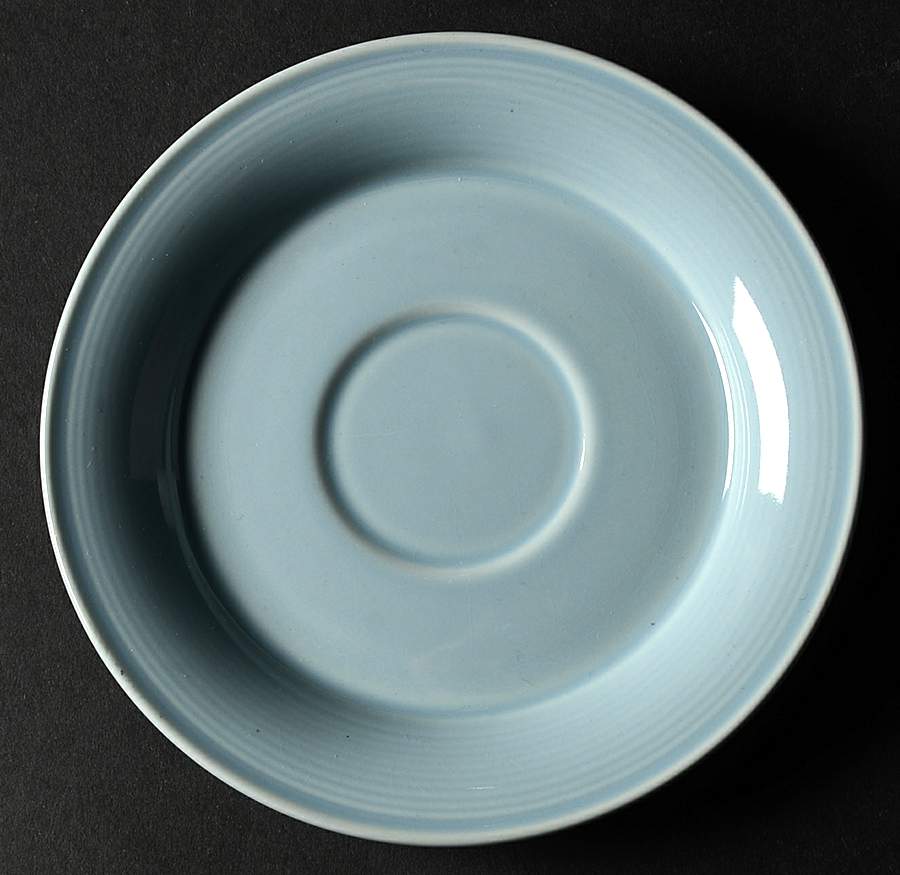 Solid Color Powder Blue Saucer by Nancy Calhoun-1