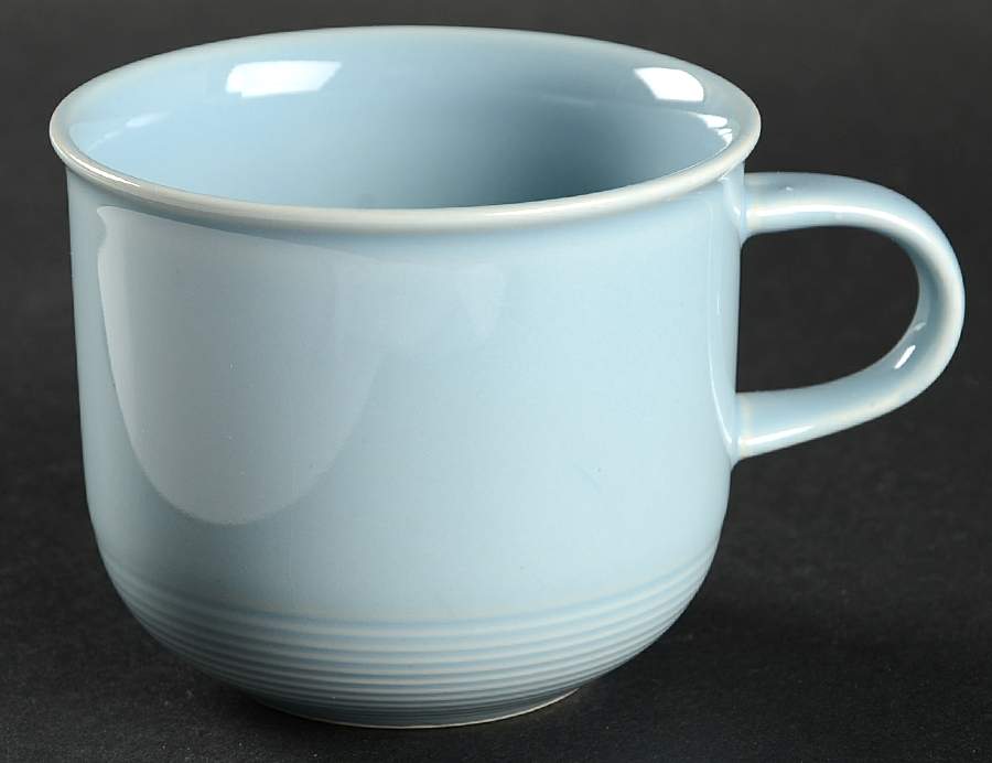 Solid Color Powder Blue Flat Cup by Nancy Calhoun-1
