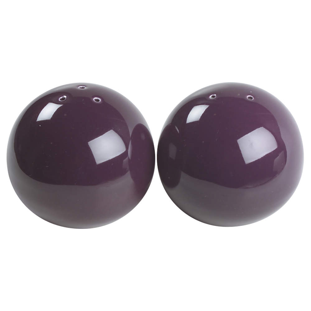 Solid Color Plum Salt & Pepper Set by Nancy Calhoun-1