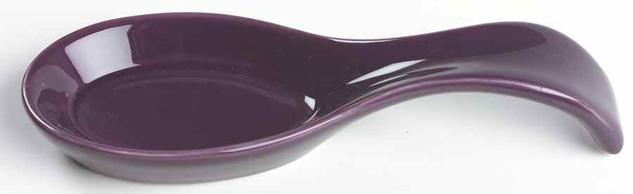 Solid Color Plum Spoon Rest/Holder (Holds 1 Spoon) by Nancy Calhoun-1