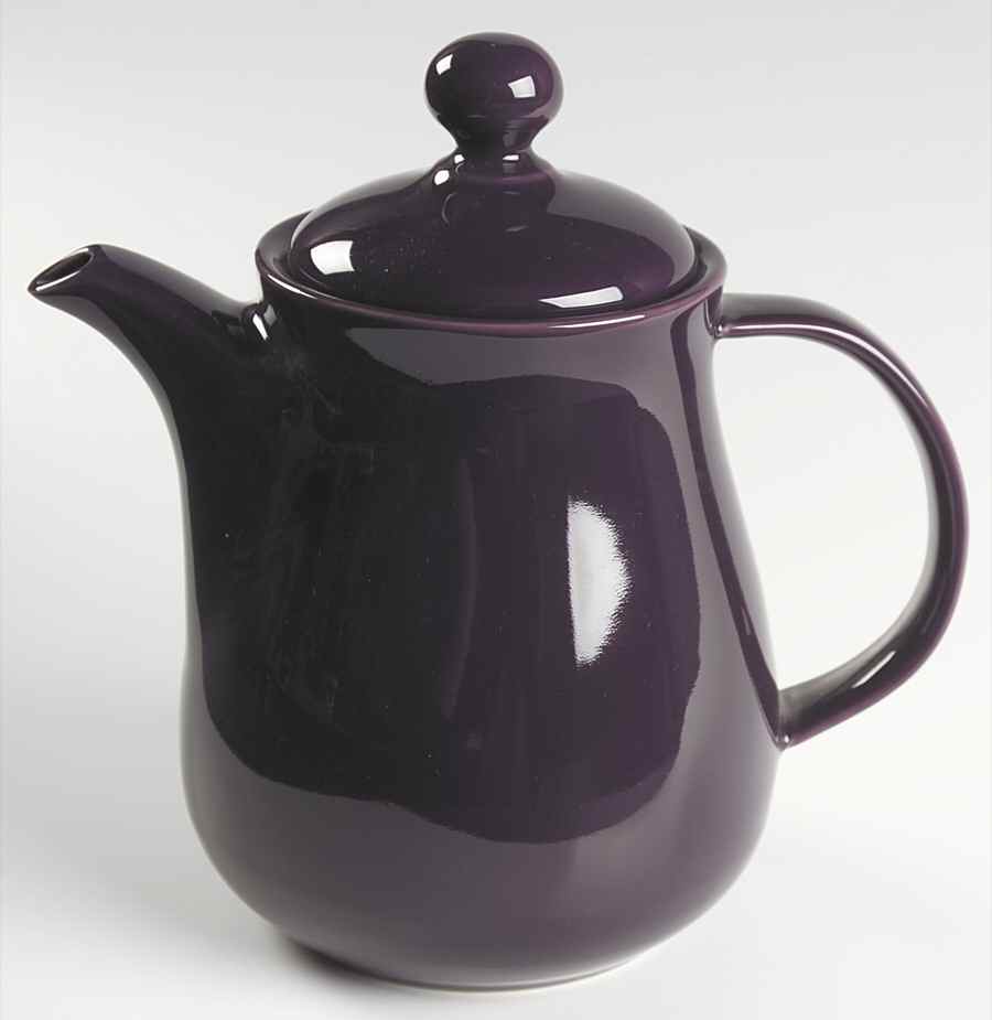 Solid Color Plum Coffee Pot & Lid by Nancy Calhoun-1