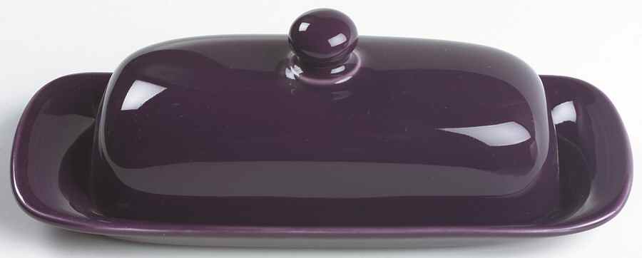 Solid Color Plum 1/4 Lb Covered Butter by Nancy Calhoun-1