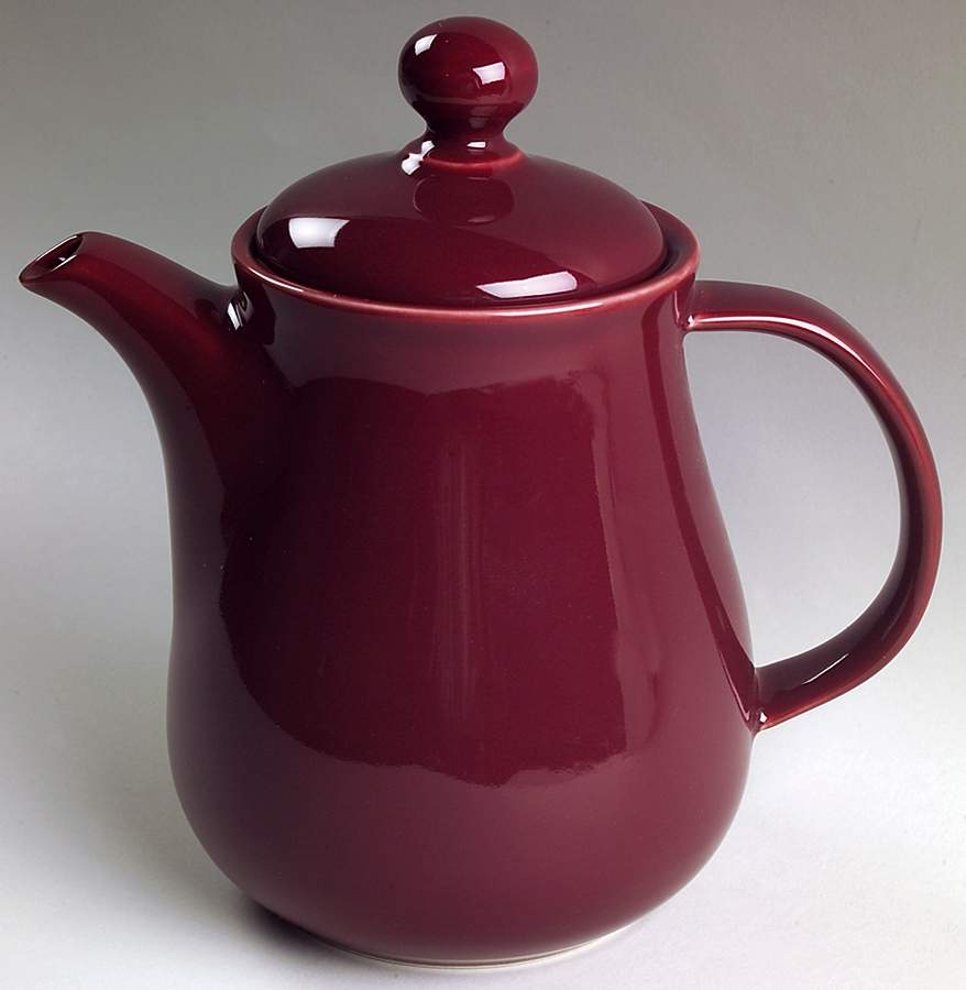Solid Color Raspberry Coffee Pot & Lid by Nancy Calhoun-1