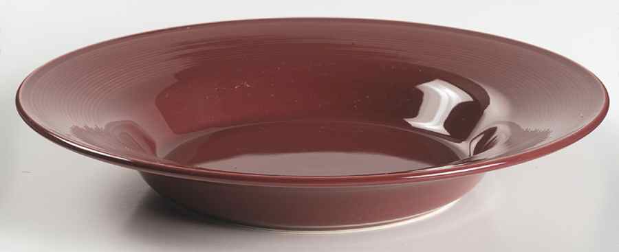 Solid Color Raspberry 11" Individual Pasta Bowl by Nancy Calhoun-1