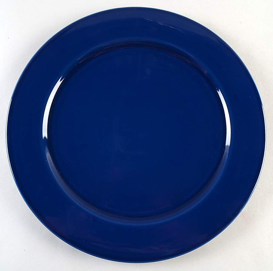 Solid Color Sapphire Service Plate (Charger) by Nancy Calhoun-1