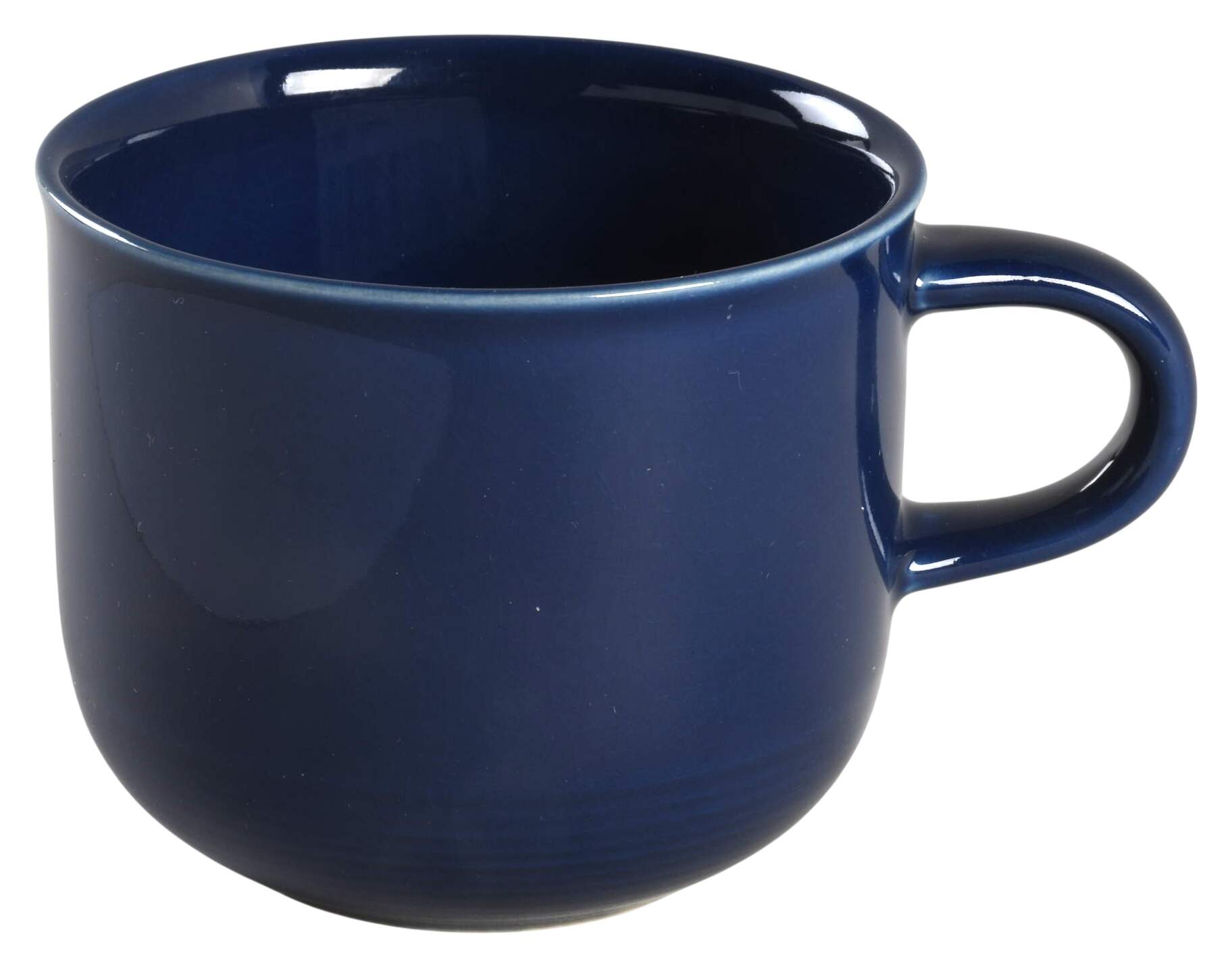 Solid Color Sapphire Flat Cup by Nancy Calhoun-1
