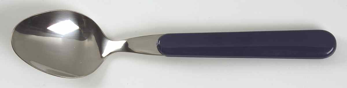 Solid Color Sapphire Place/Oval Soup Spoon by Nancy Calhoun-1