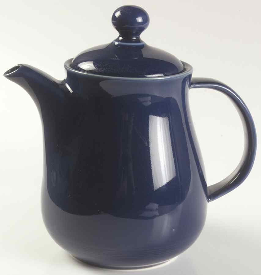 Solid Color Sapphire Coffee Pot & Lid by Nancy Calhoun-1