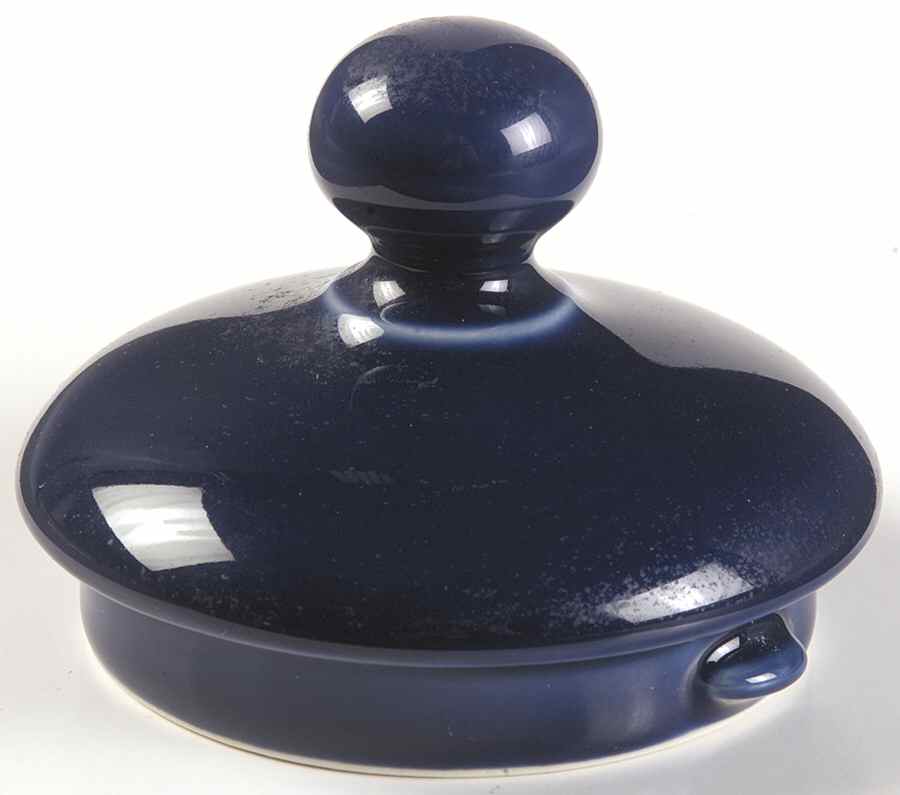 Solid Color Sapphire Lid for Coffee Pot by Nancy Calhoun-1