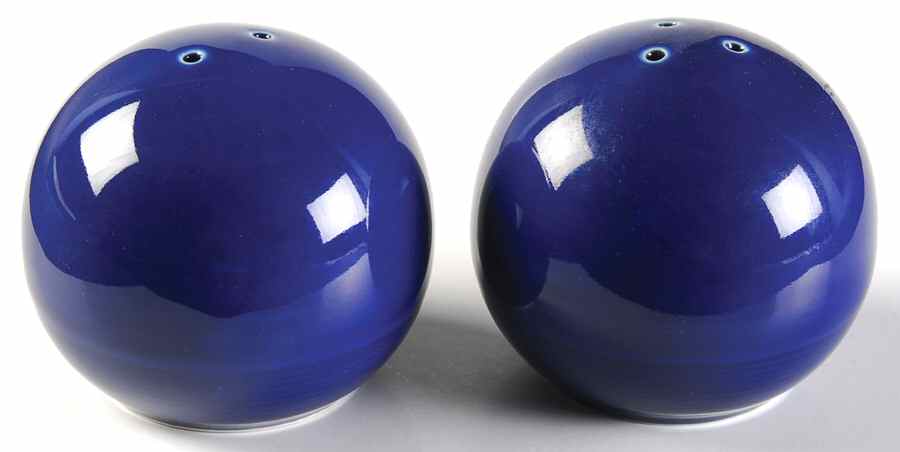 Solid Color Sapphire Salt & Pepper Set by Nancy Calhoun-1