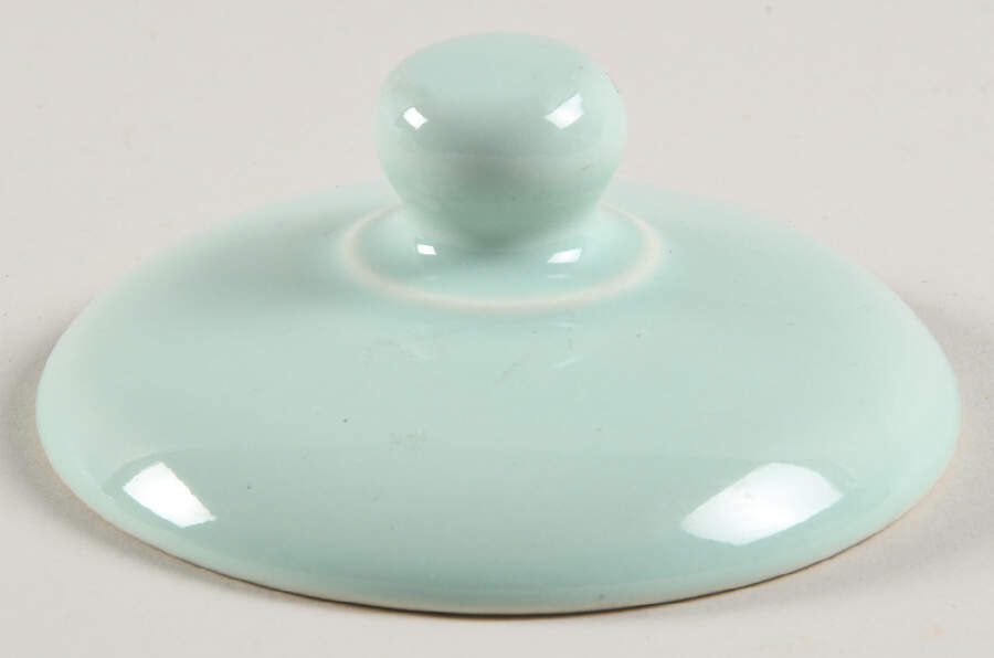 Solid Color Seafoam Green Lid for Sugar Bowl by Nancy Calhoun-1