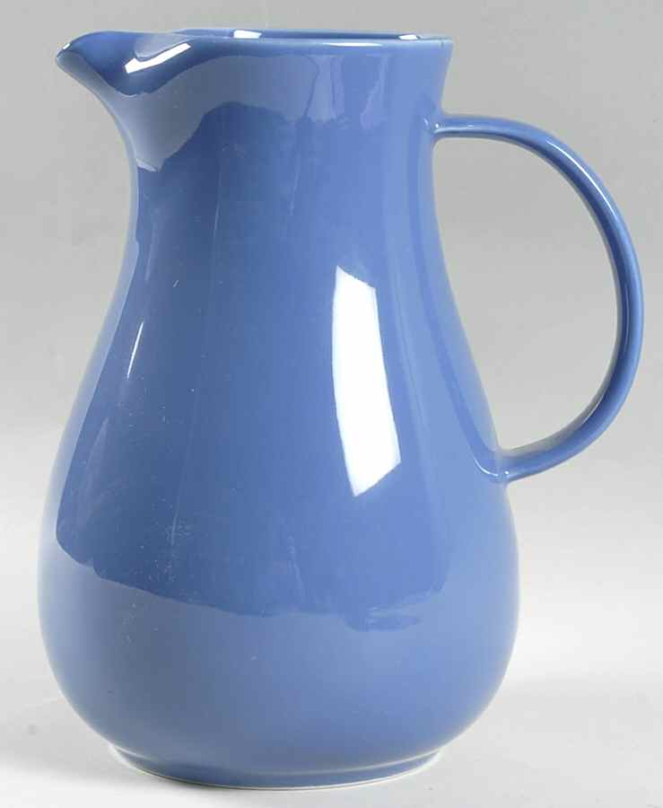 Solid Color Sky Blue 64 Oz Pitcher by Nancy Calhoun-1