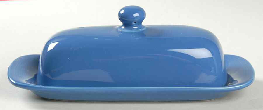 Solid Color Sky Blue 1/4 Lb Covered Butter by Nancy Calhoun-1