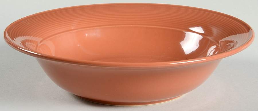 Solid Color Terra Cotta 9" Round Vegetable Bowl by Nancy Calhoun-1