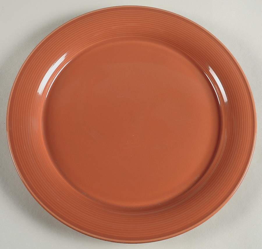 Solid Color Terra Cotta Dinner Plate by Nancy Calhoun-1