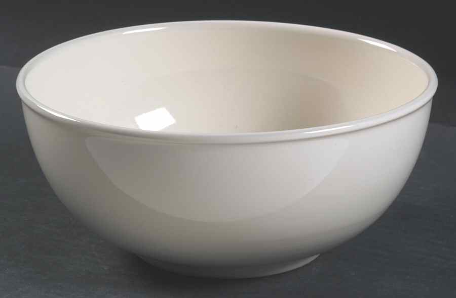 Solid Color Vanilla 8" Salad Serving Bowl by Nancy Calhoun-1