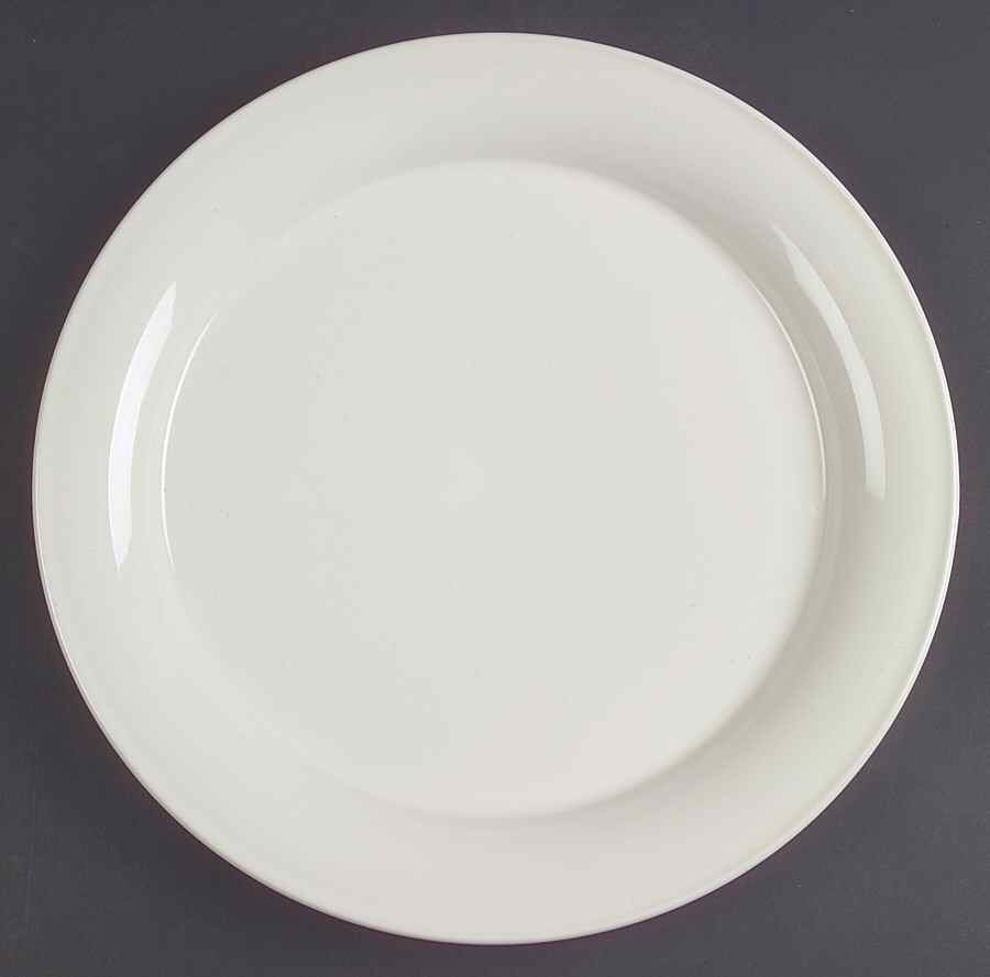 Solid Color Vanilla 12" Chop Plate (Round Platter) by Nancy Calhoun-1