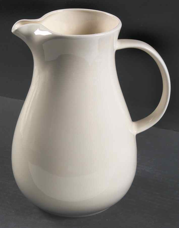 Solid Color Vanilla 64 Oz Pitcher by Nancy Calhoun-1