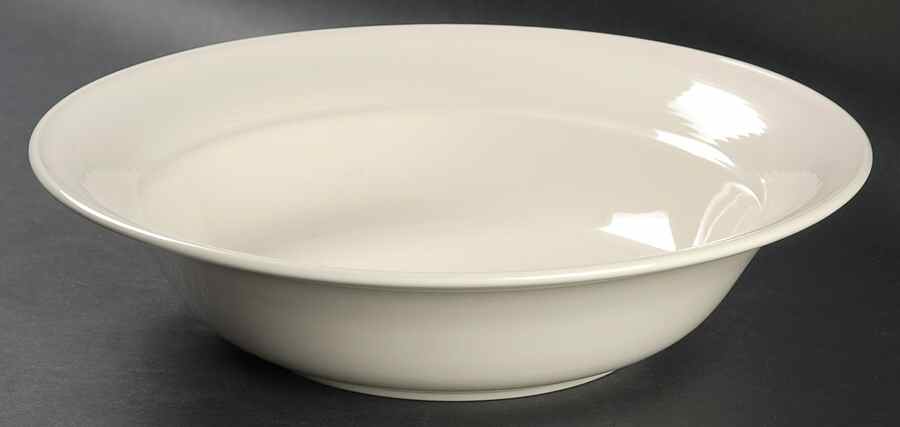 Solid Color Vanilla 11" Large Salad Serving Bowl by Nancy Calhoun-1