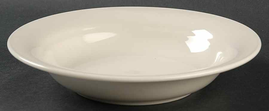 Solid Color Vanilla Rim Soup Bowl by Nancy Calhoun-1