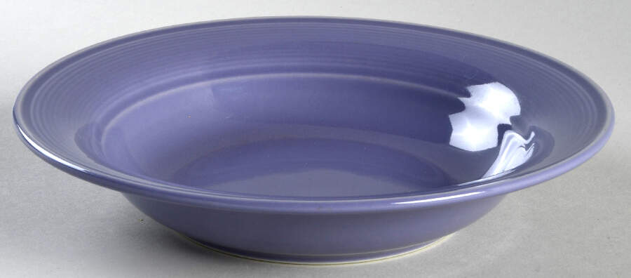 Solid Color Violet Rim Soup Bowl by Nancy Calhoun-1