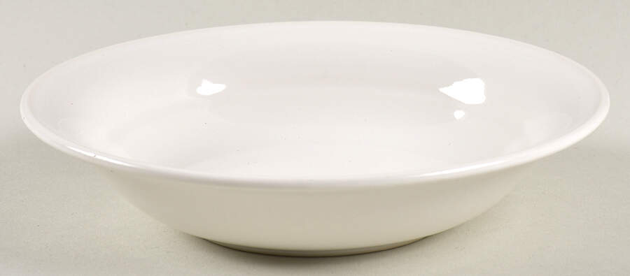 Solid Color White Fruit/Dessert (Sauce) Bowl by Nancy Calhoun-1
