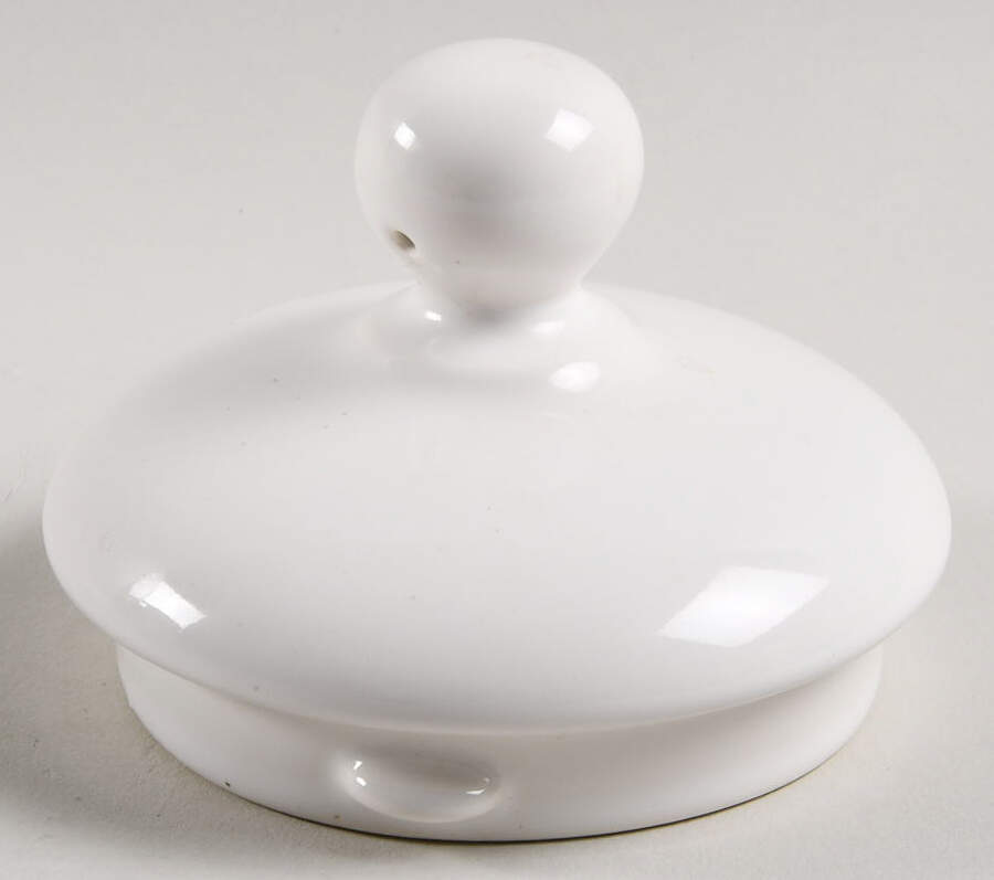 Solid Color White Lid for Coffee Pot by Nancy Calhoun-1